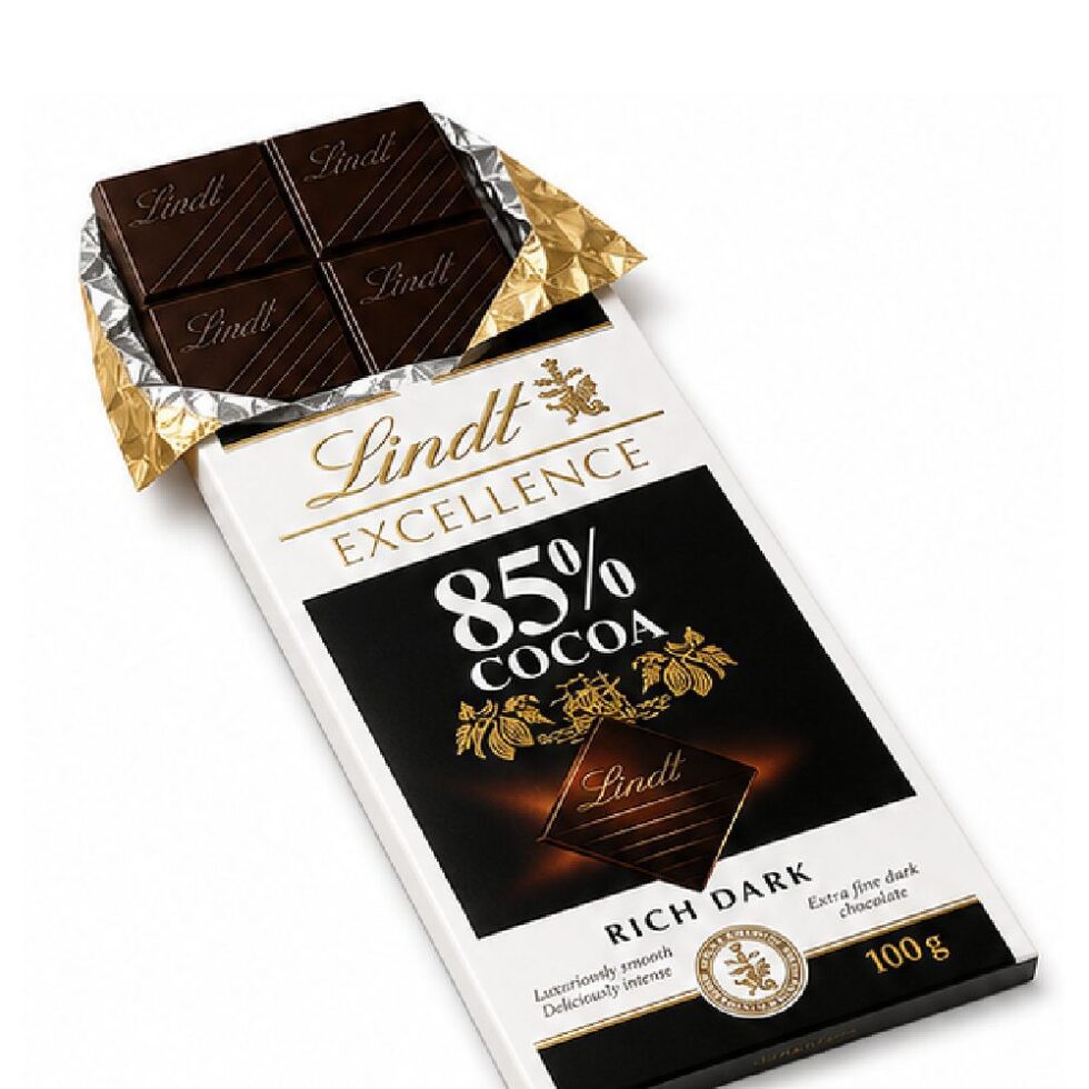Lindt Excellence 85% Cocoa Rich Dark Chocolate (100g)