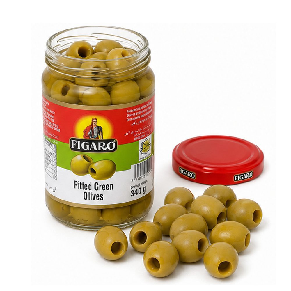 Figaro Pitted Green Olives (340g)