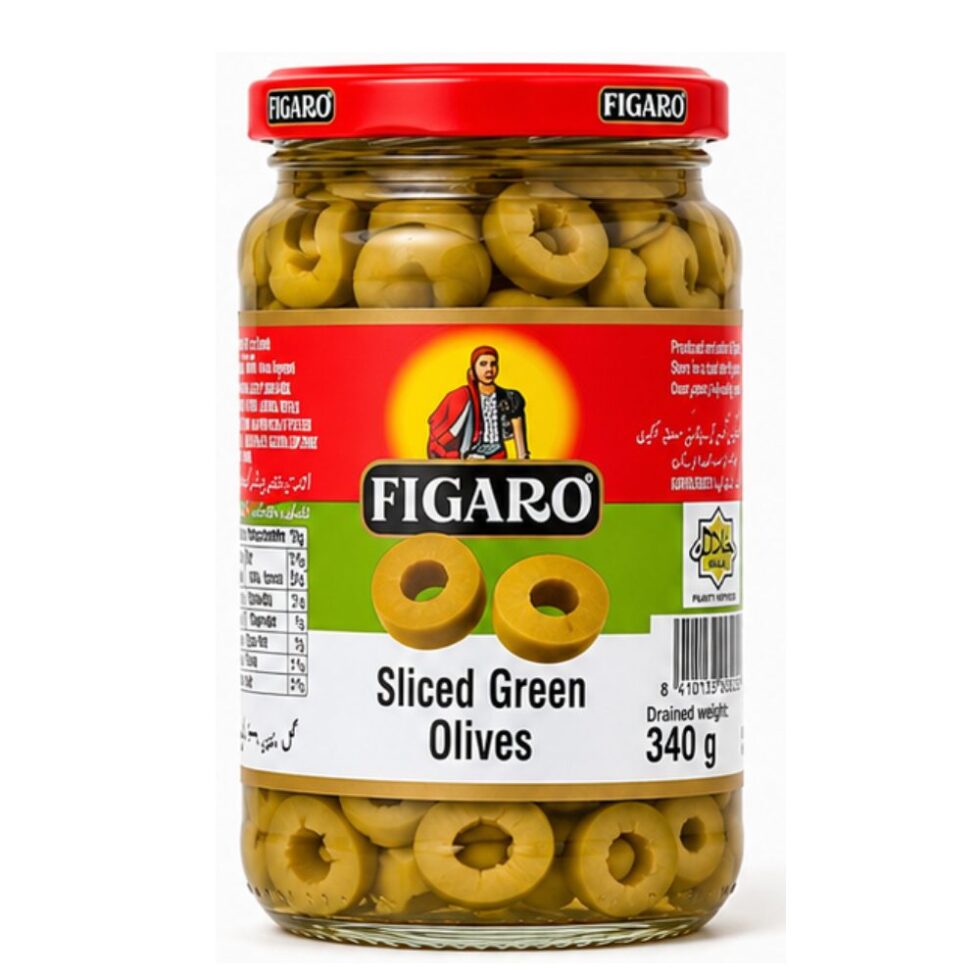 Figaro Sliced Green Olives (340g)