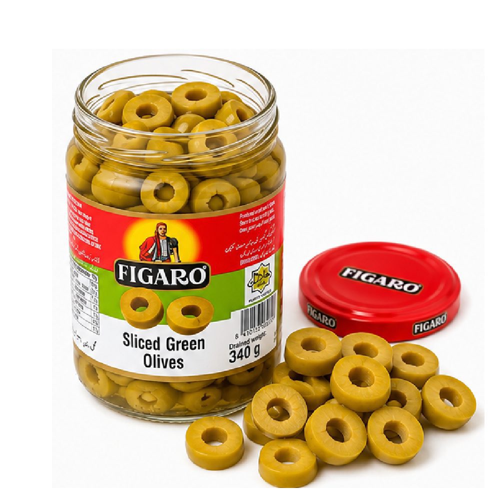 Figaro Sliced Green Olives (340g)
