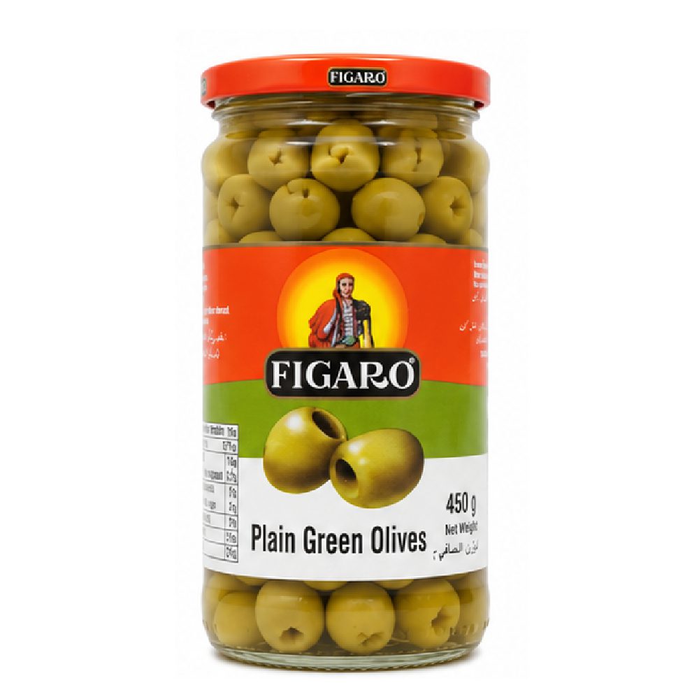 Figaro Plain Green Olives (450g)