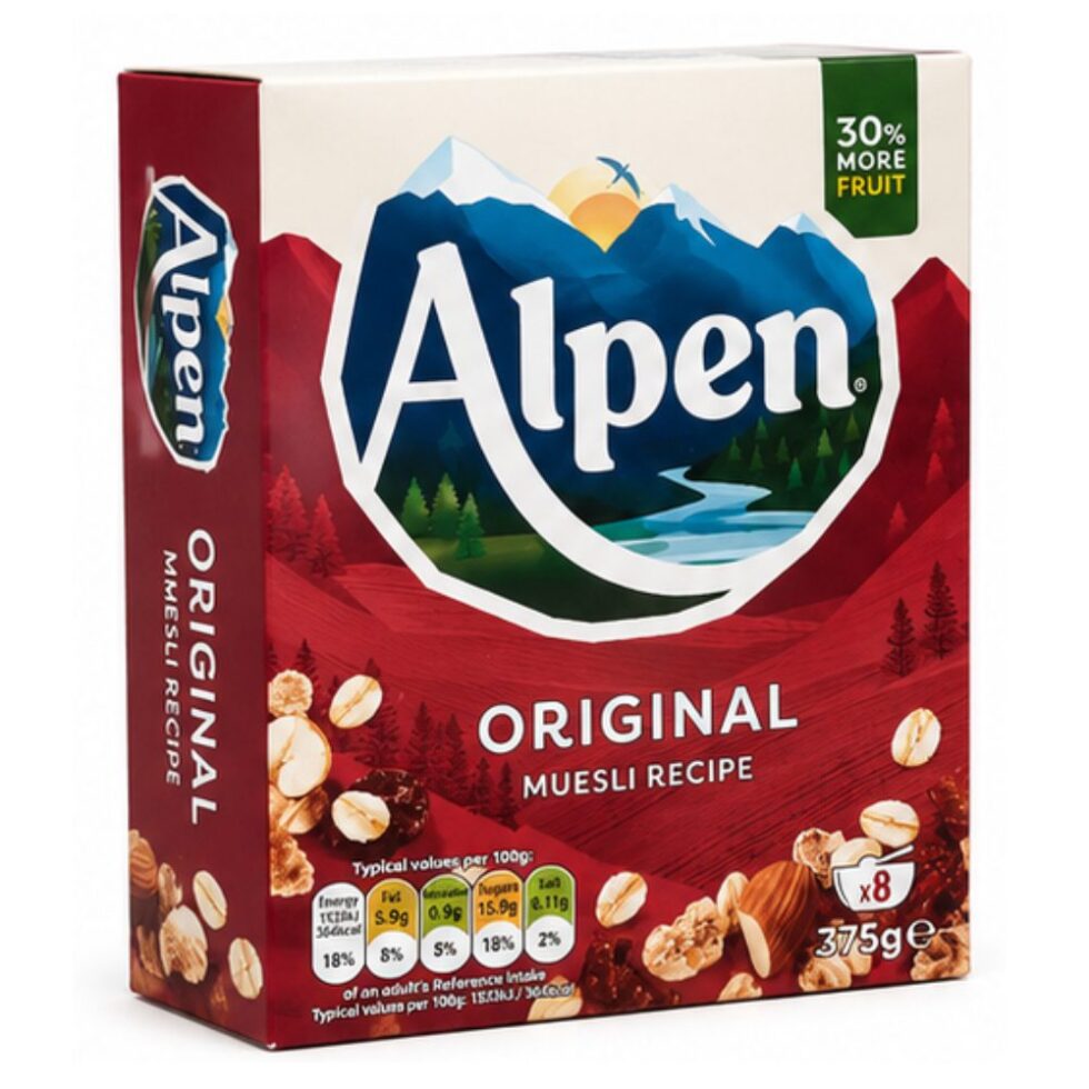 ALPEN ORIGINAL MUESLI BREAKFAST CEREAL (375 G)