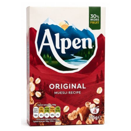 ALPEN ORIGINAL MUESLI BREAKFAST CEREAL (375 G)
