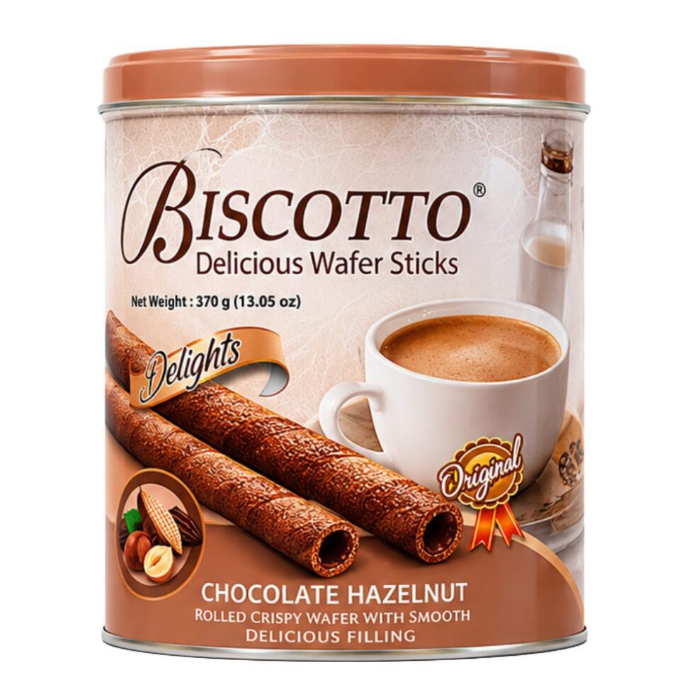 BISCOTTO DELICIOUS WAFER STICKS CHOCALATE HAZELNUT (370 G)