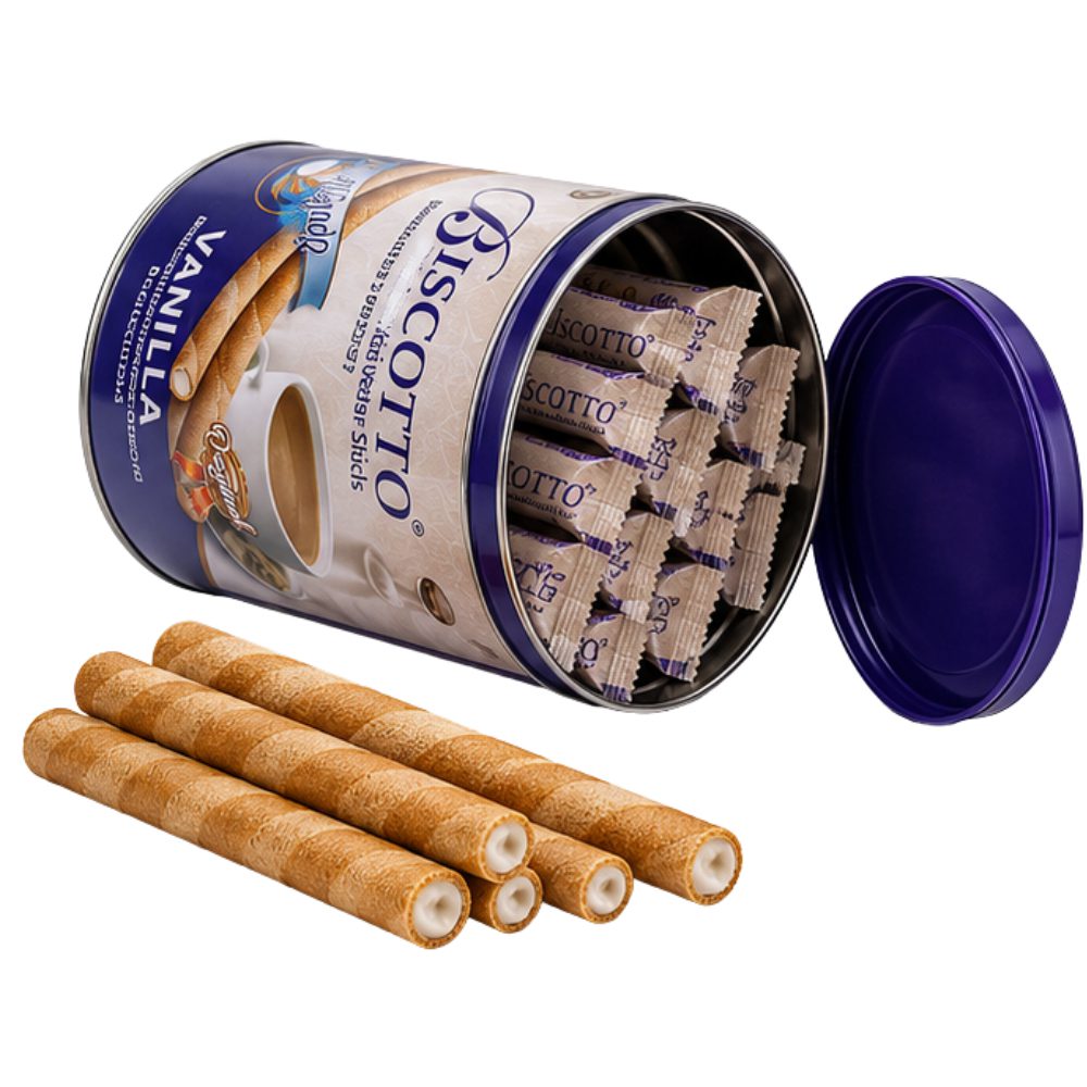 Biscotto Wafer Tin Chocolate Vanilla 370g - Buy Online at Fresh & More Karachi