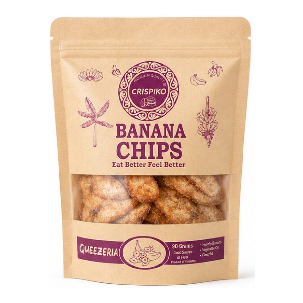 CRISPISO CHEEZERIA FLAVOURED BANANA CHIPS (90 G)