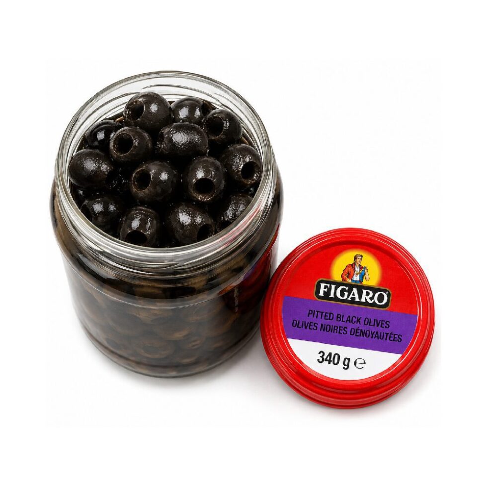 FIGARO PITTED BLACK OLIVES (340 G)