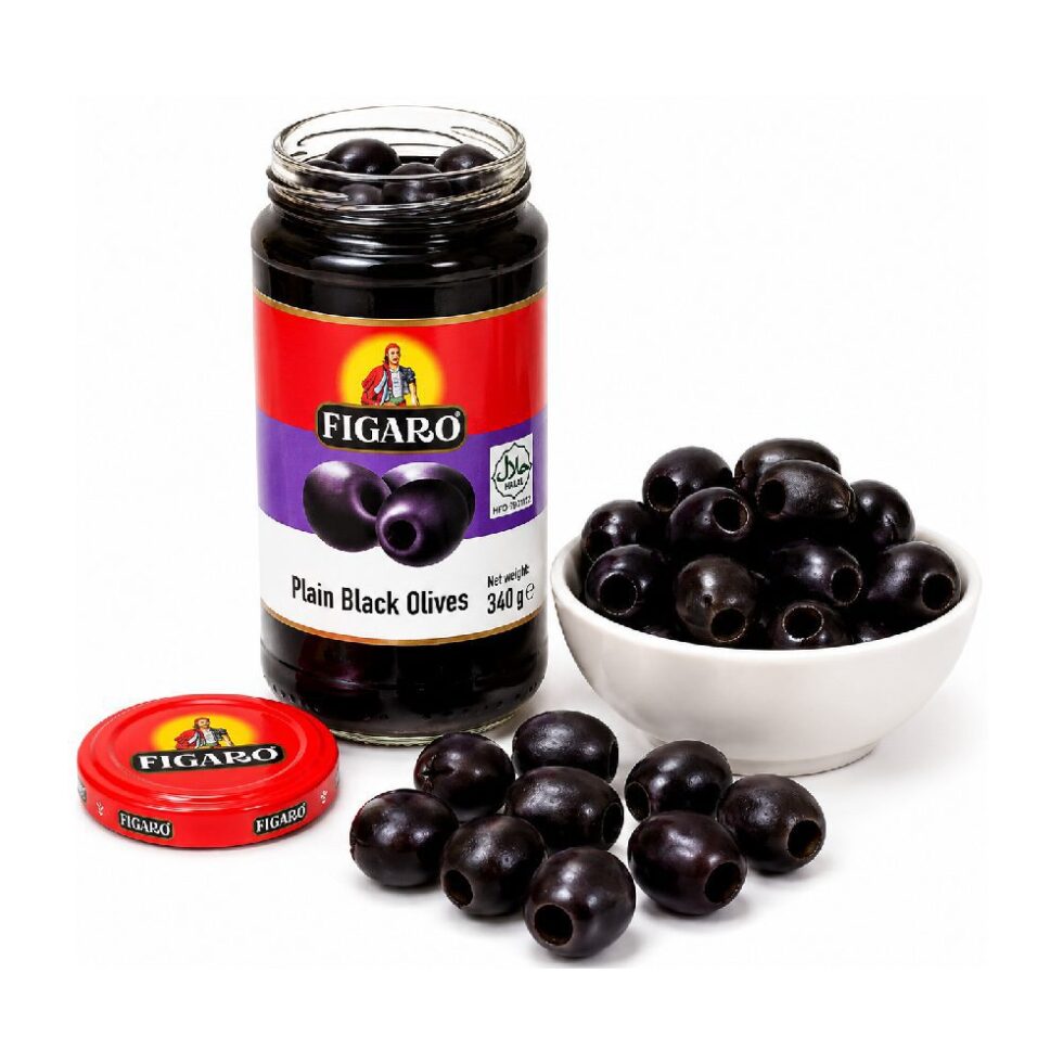 FIGARO PLAIN BLACK OLIVES (340 G)