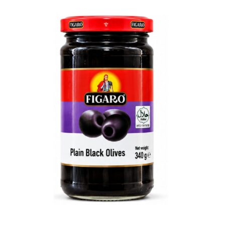 FIGARO PLAIN BLACK OLIVES (340 G)