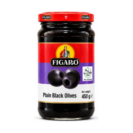 FIGARO PLAIN BLACK OLIVES (450 G)