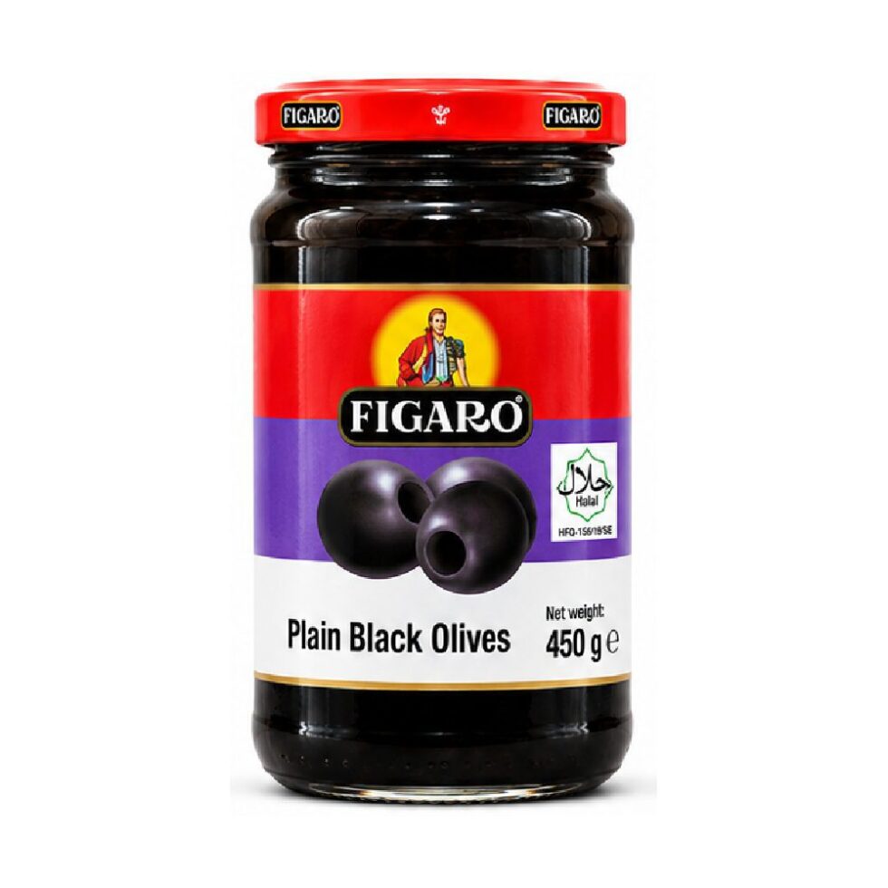 FIGARO PLAIN BLACK OLIVES (450 G)