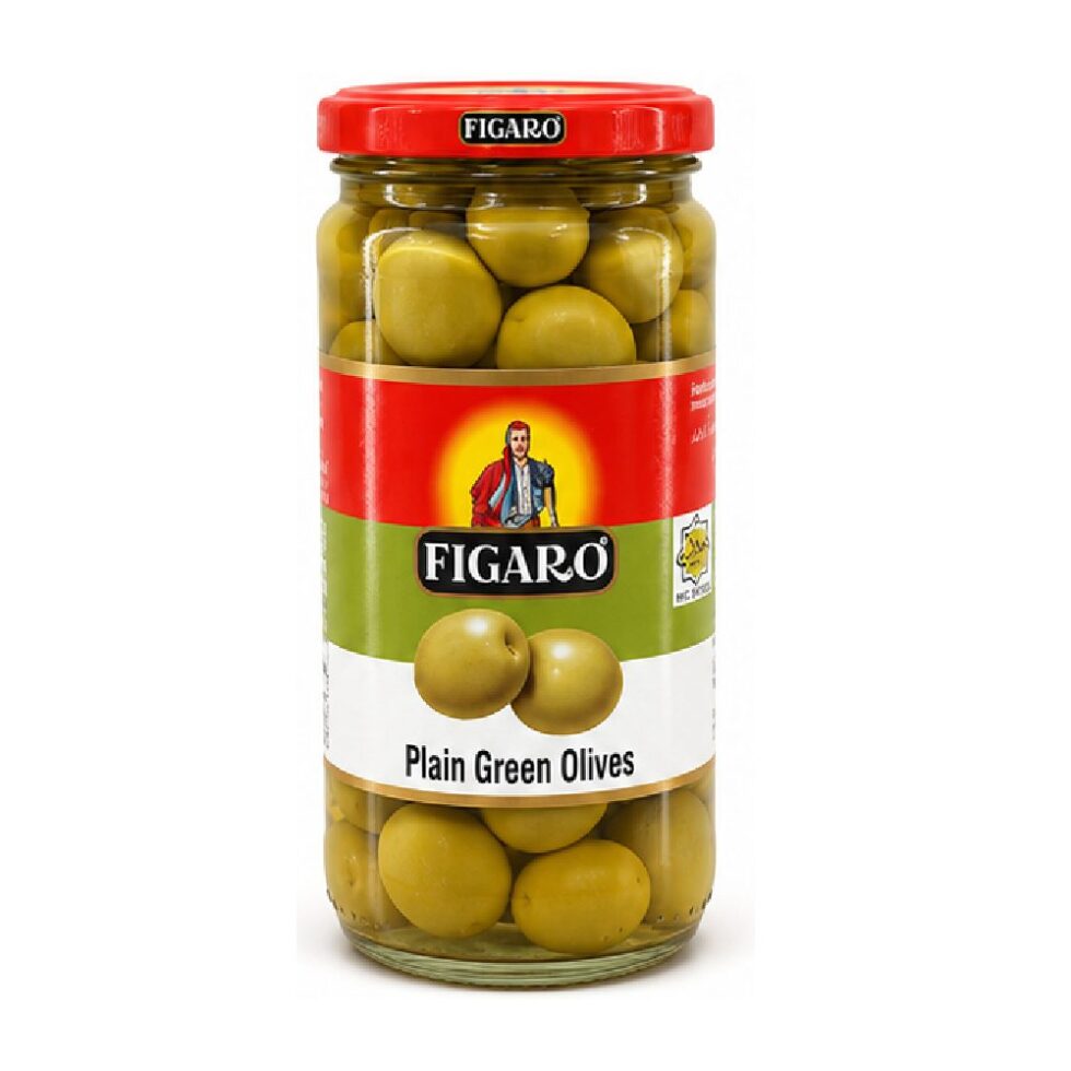 FIGARO PLAIN GREEN OLIVES (340 G)
