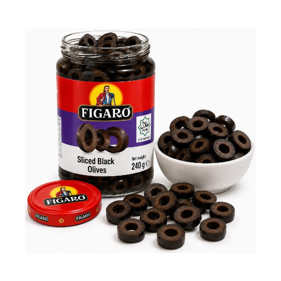 FIGARO SLICED BLACK OLIVES (240 G)