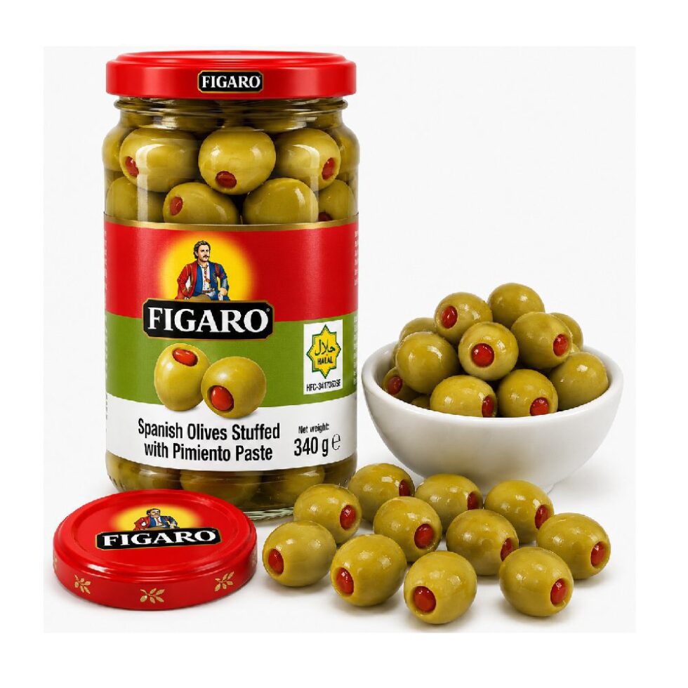 FIGARO SPANISH OLIVES STUFFED WITH PIMIENTO PASTE (340 G)