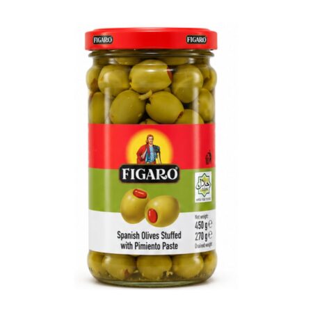 FIGARO SPANISH OLIVES STUFFED WITH PIMIENTO PASTE (450 G)