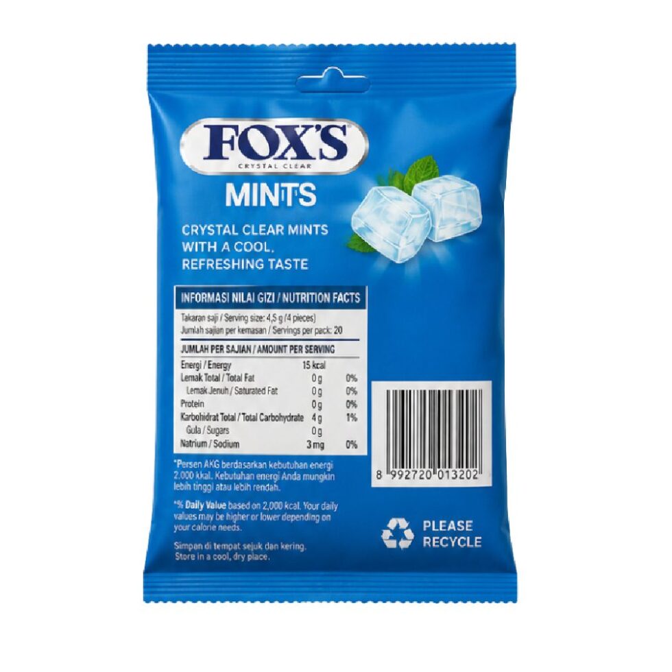 Foxs Candy Mint Pouch 90g - Buy Online at Fresh & More Karachi