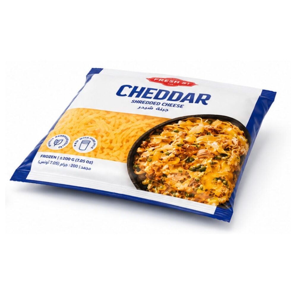 Fresh ST Cheddar Shredded Cheese 200g - Buy Online at Fresh & More Karachi