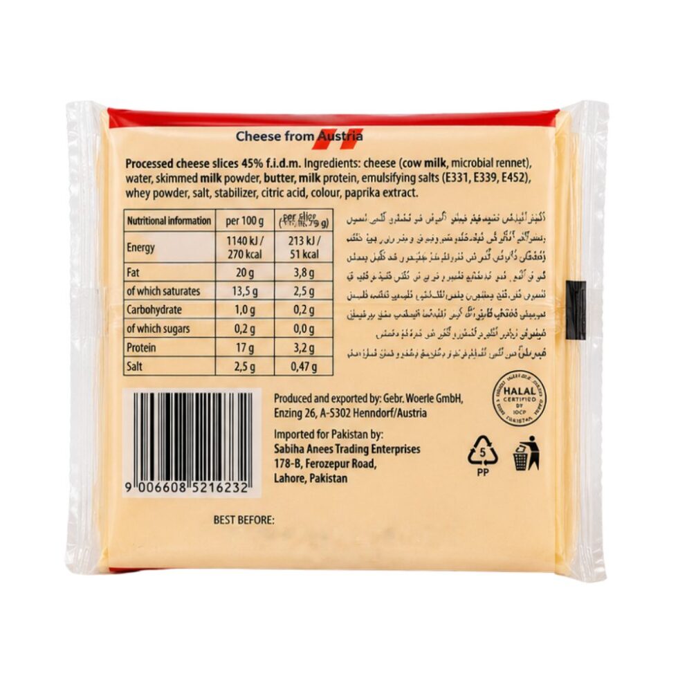 Happy Cow Cheese Slice Emmental 150g - Buy Online at Fresh & More Karachi