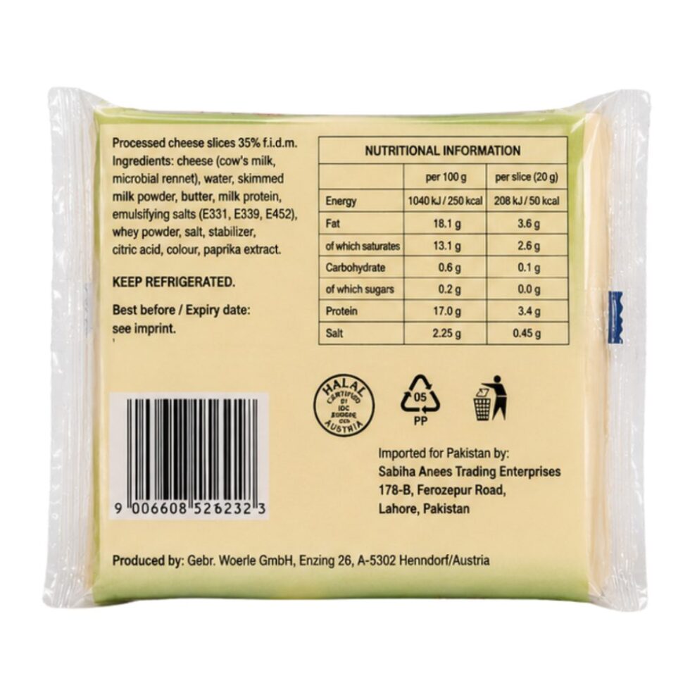 Happy Cow Cheese Slice Mozzarella 200g - Buy Online at Fresh & More Karachi