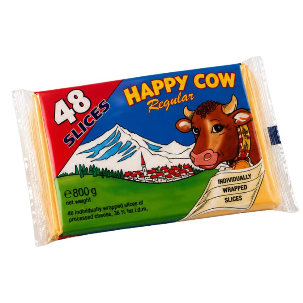 HAPPY COW PROCESSED CHEESE SLICES (48 SLICES)
