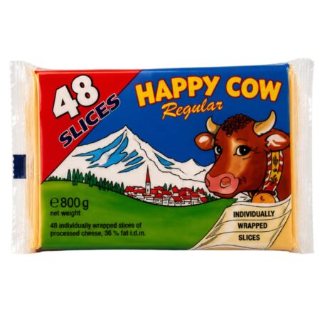 HAPPY COW PROCESSED CHEESE SLICES (48 SLICES)