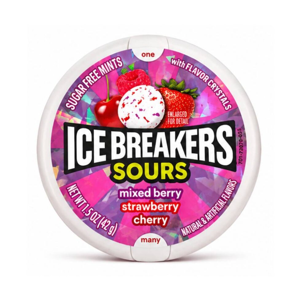 ICEBREAKERS SOURS (MIXED BERRY STRAWBERRY CHERRY)42g