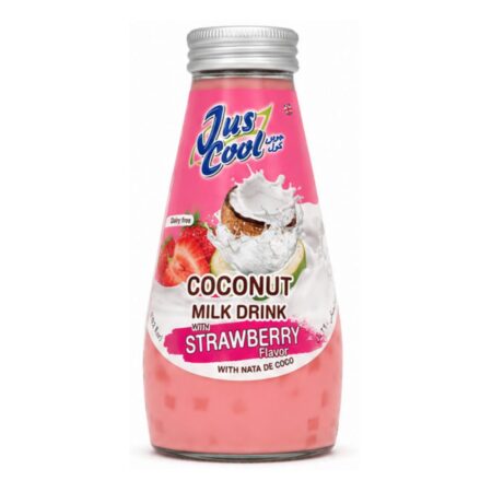 JUS COOL COCONUT MILK DRINK WITH STRAWBERRY FLAVOR (290ml)