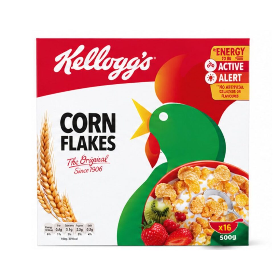 KELLOGGS CORN FLAKES CEREAL BOX (250 G)