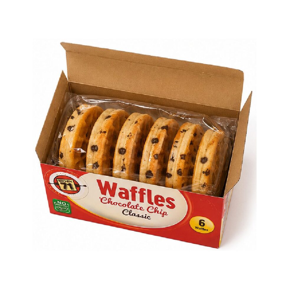 KITCHEN 71 CHOCOLATE CHIP WAFFLES (6 WAFFLES)