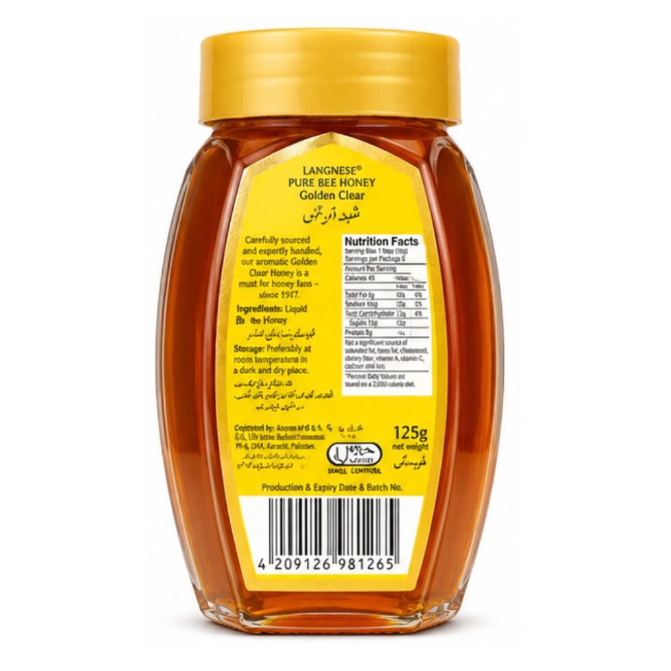 LANGNESE PURE BEE HONEY (125 G)