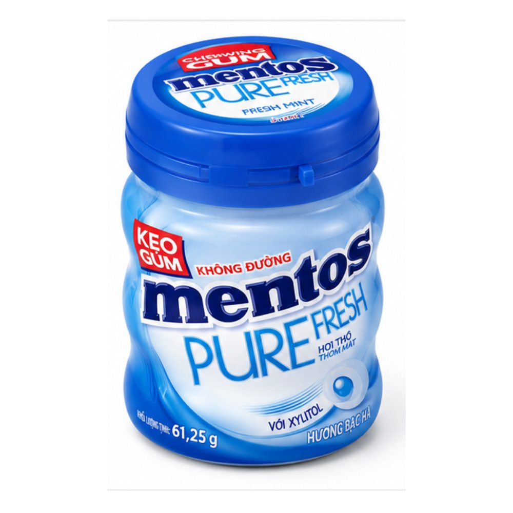 Mentos Gum Jar Pure Fresh Xylitol 61.25g - Buy Online at Fresh & More Karachi
