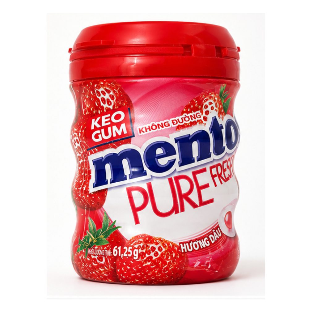 Mentos Gum Jar Pure Fresh Strawberry 61.25g - Buy Online at Fresh & More Karachi