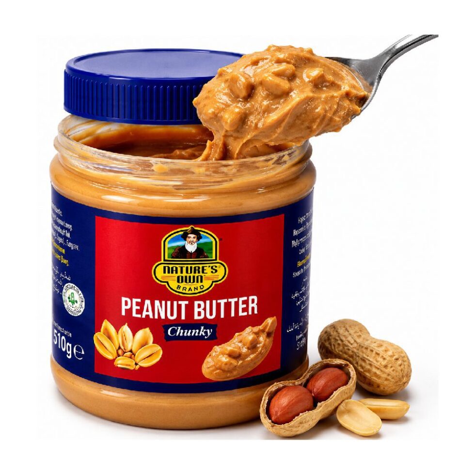 Natures own chunky peanut butter 510g - buy online at fresh & more Karachi