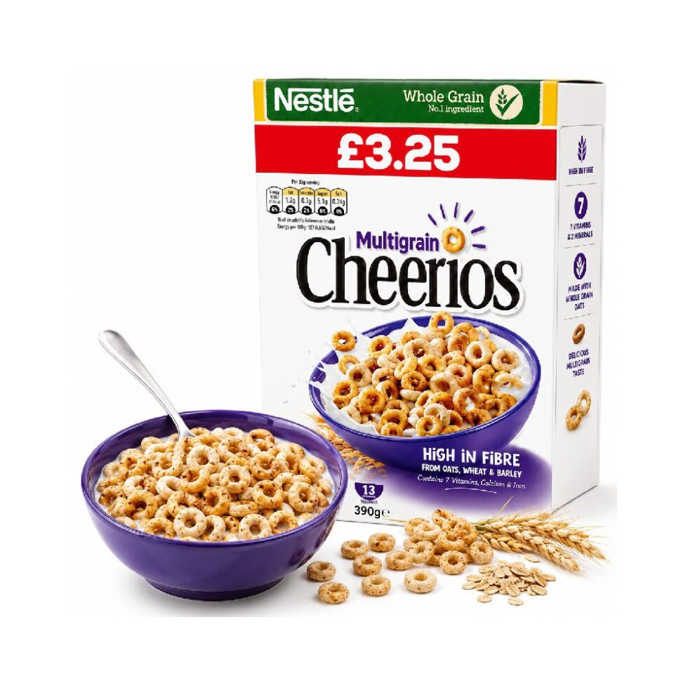 NESTLE MULTIGRAIN CHEERIOS CEREAL (390 G)