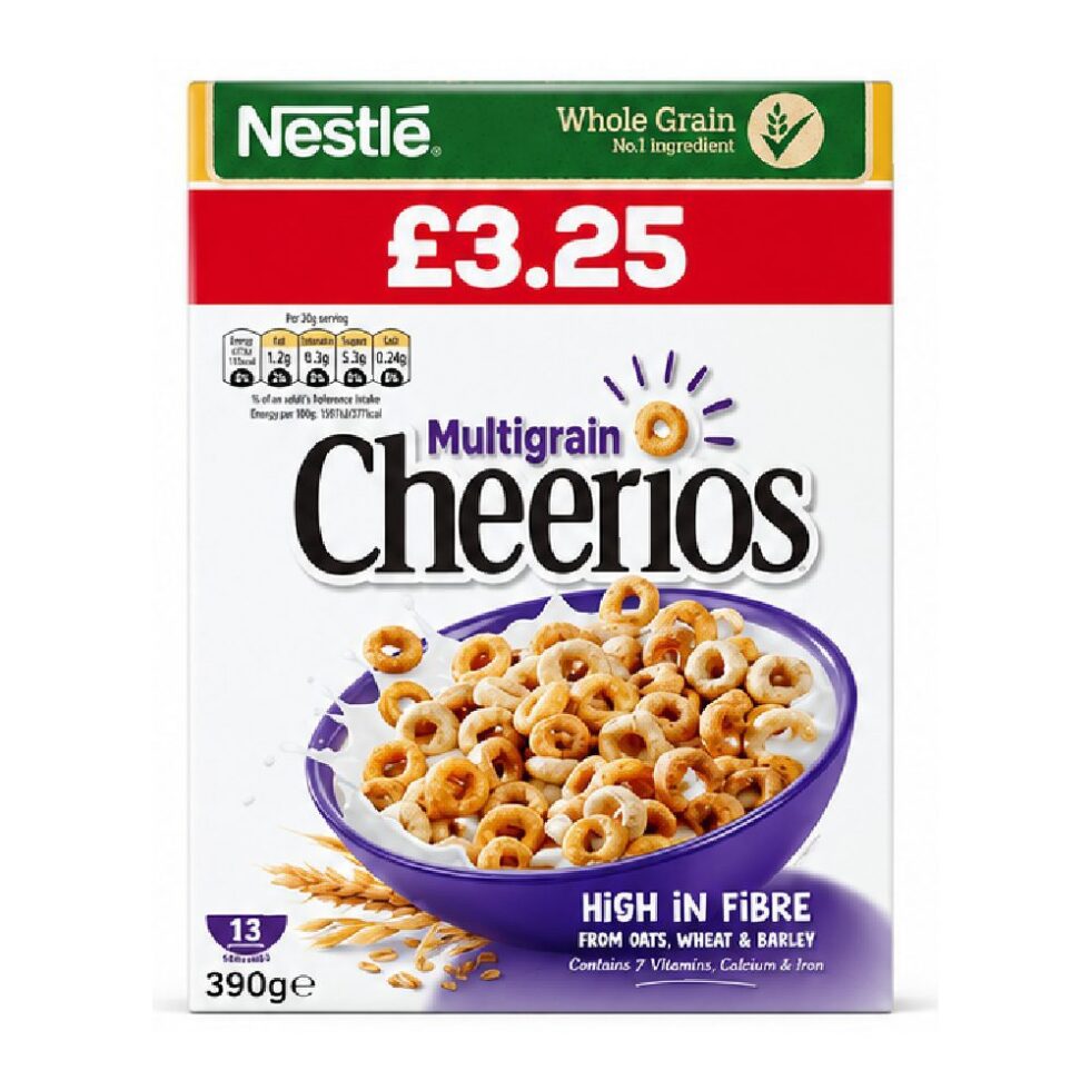 NESTLE MULTIGRAIN CHEERIOS CEREAL (390 G)
