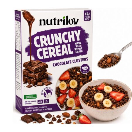 NUTRILOV CRUNCHY CEREAL CHOCOLATE CLUSTERS (300 G)
