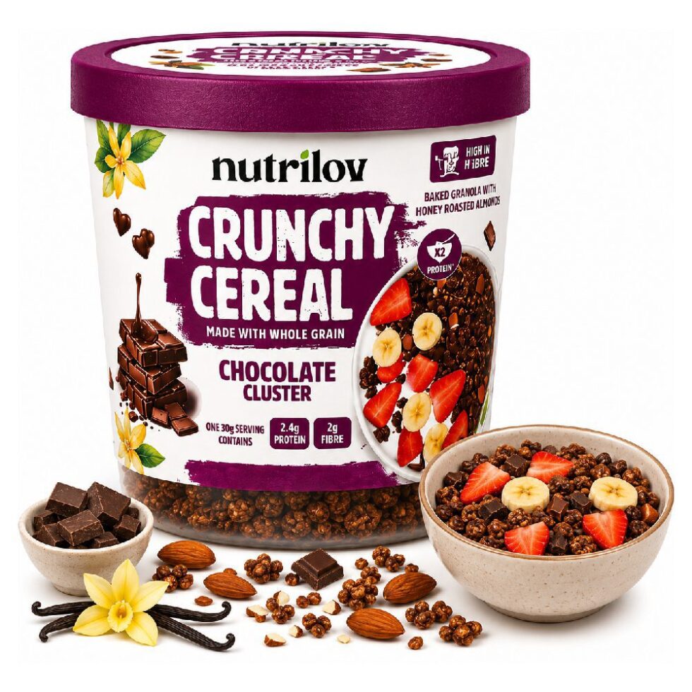 NUTRILOV CRUNCHY CREAL CUP DOUBLE CHOCOLATE (60 G)
