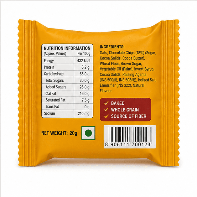Nutrilov Kids Chocolate Chip Cookie Dough 20g - Buy Online at Fresh & More Karachi