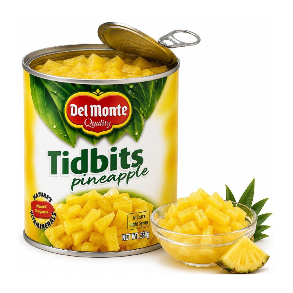 DEL MONTE PINEAPPLE TIDBITS (560 G)