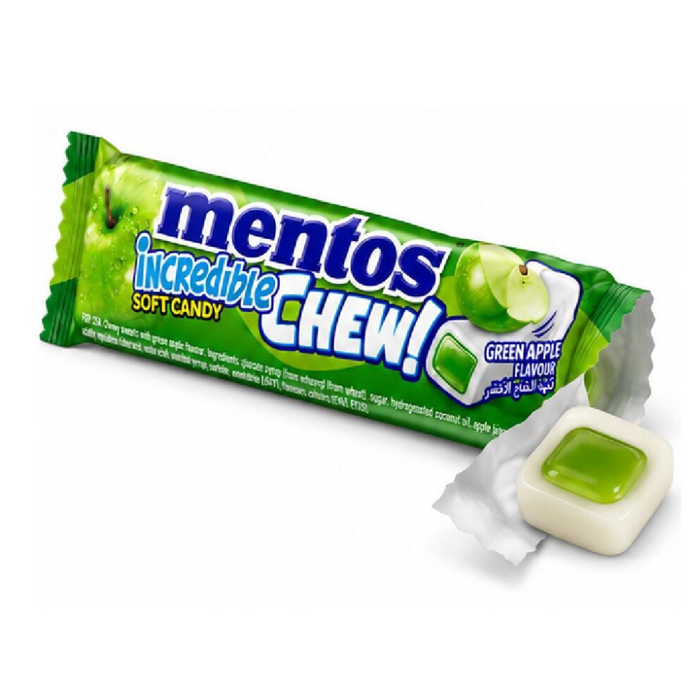MENTOS GREEN APPLE FLAVOUR SOFT GUM 24.5 G