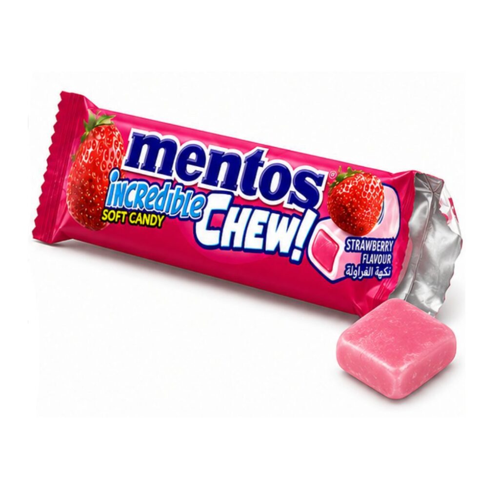 Mentos Strawberry Soft Candy (24.5g)