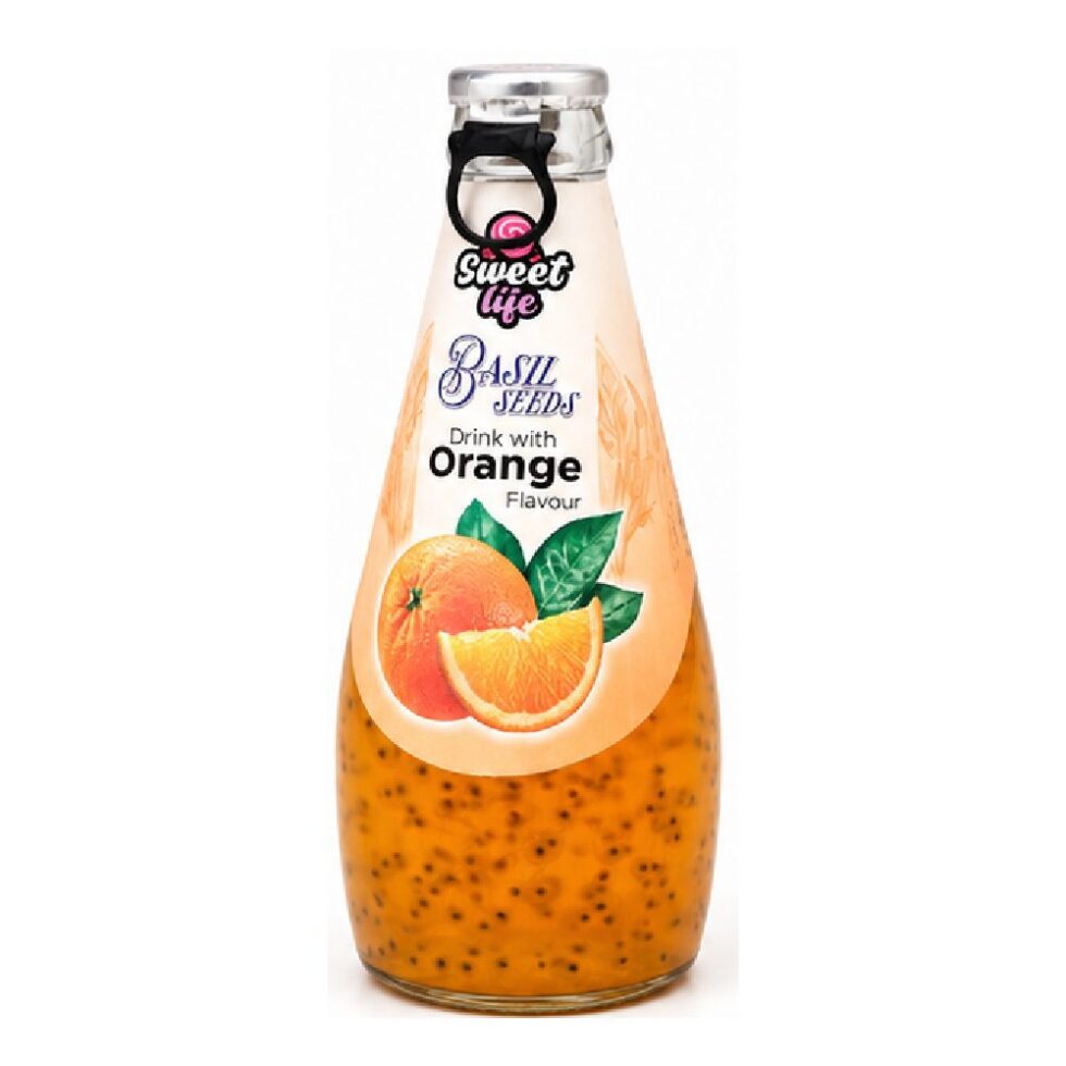 SWEET LIFE BASIL SEED DRINK ORANGE FLAVOR (290ml)