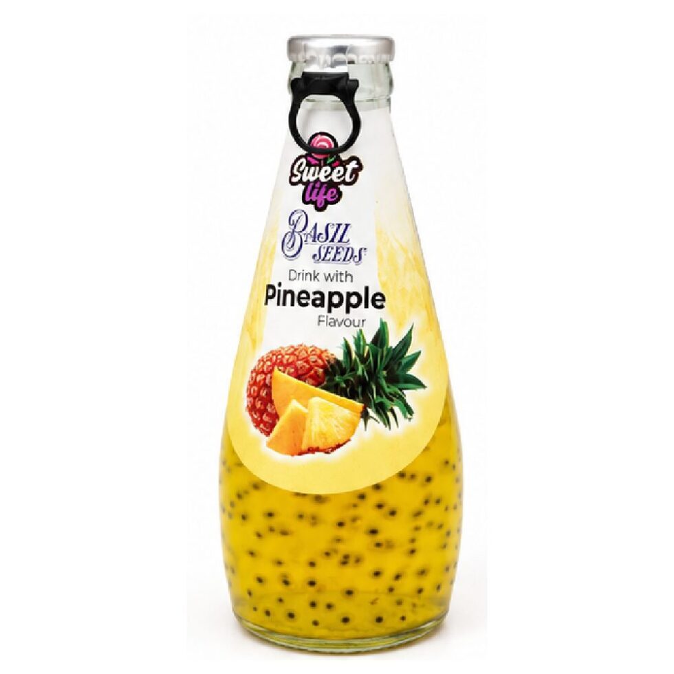 SWEET LIFE BASIL SEED DRINK PINEAPPLE FLAVOR (290ml)