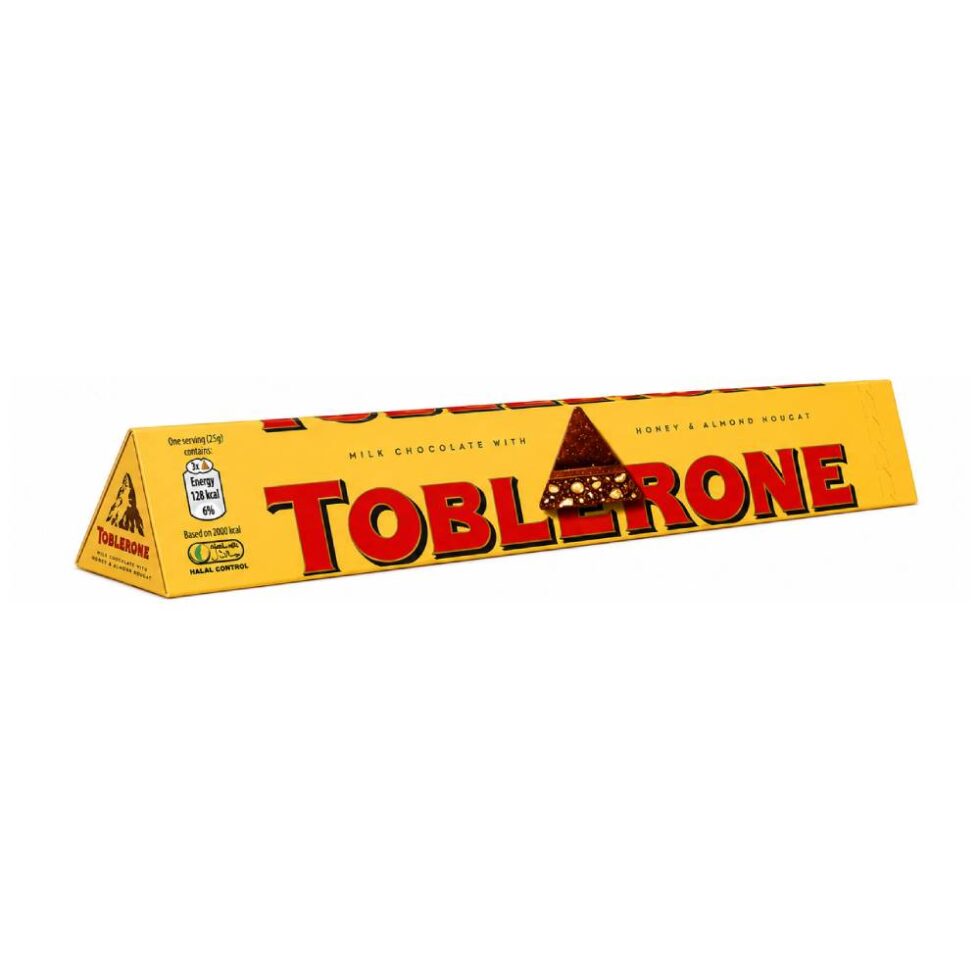 TABLERONE (MILK CHOCOLATE WITH HONEY & ALMOND NOUGAT)100g