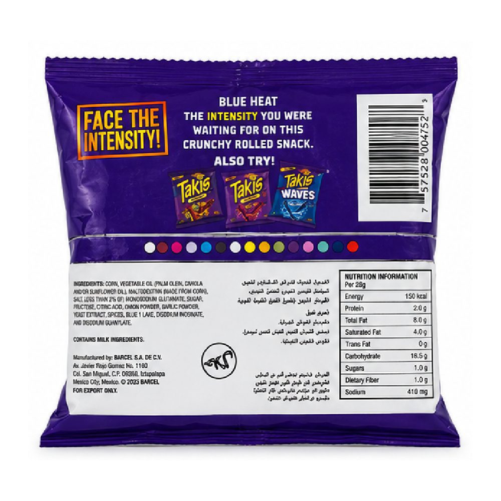 Takis Tortila Blue Heat 113g - Buy Online at Fresh & More Karachi