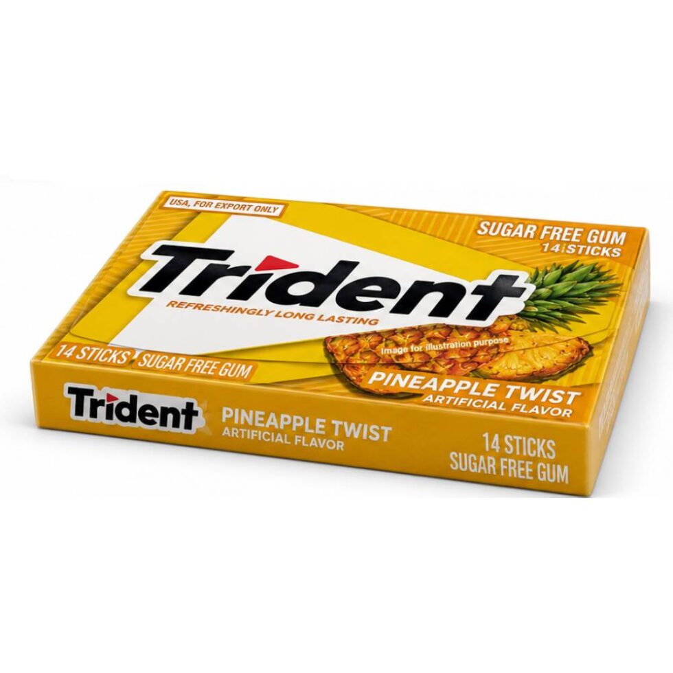 Trident Gum Pineapple 14 Sticks - Buy Online at Fresh & More Karachi