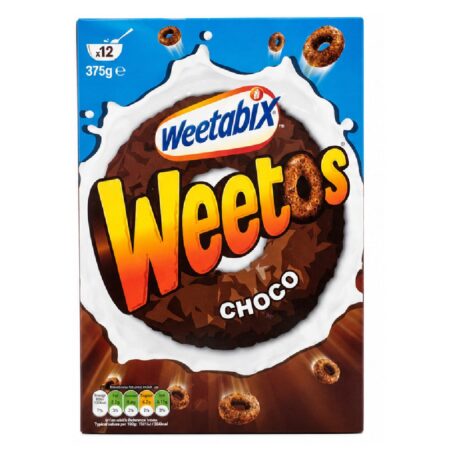 WEETABIX WEETOS CHOCOLATEY HOOPS CEREAL (375 G)