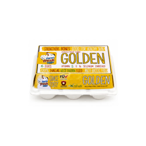 Farm Fresh Eggs Golden 6s
