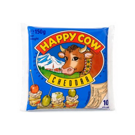 Happy Cow Cheese Slice Cheddar Yellow 150g