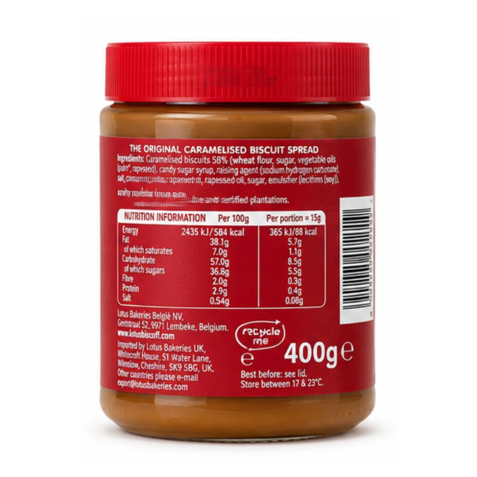 Lotus Biscoff Spread Smooth 400g - Buy Online at Fresh & More Karachi